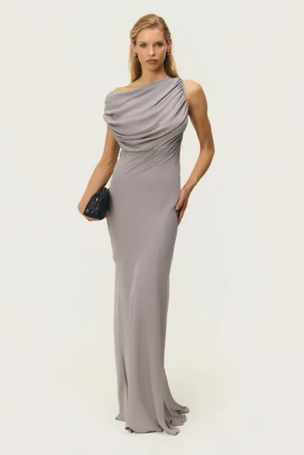 Jordi Dress Moonstone Grey Size S / AU 8 by Arcina Ori