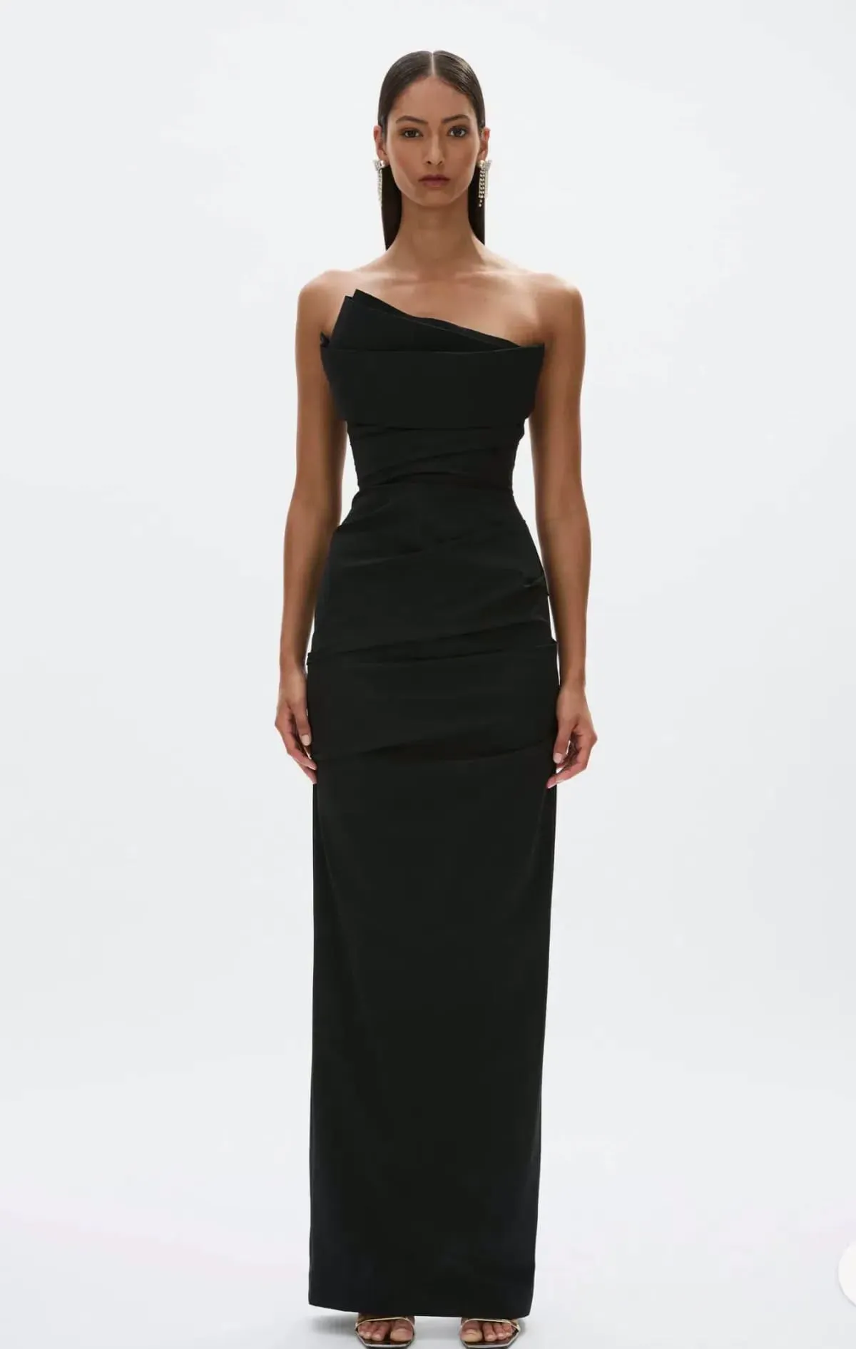 Salma Gown Dress Black Size 8 & 10 by Rachel Gilbert