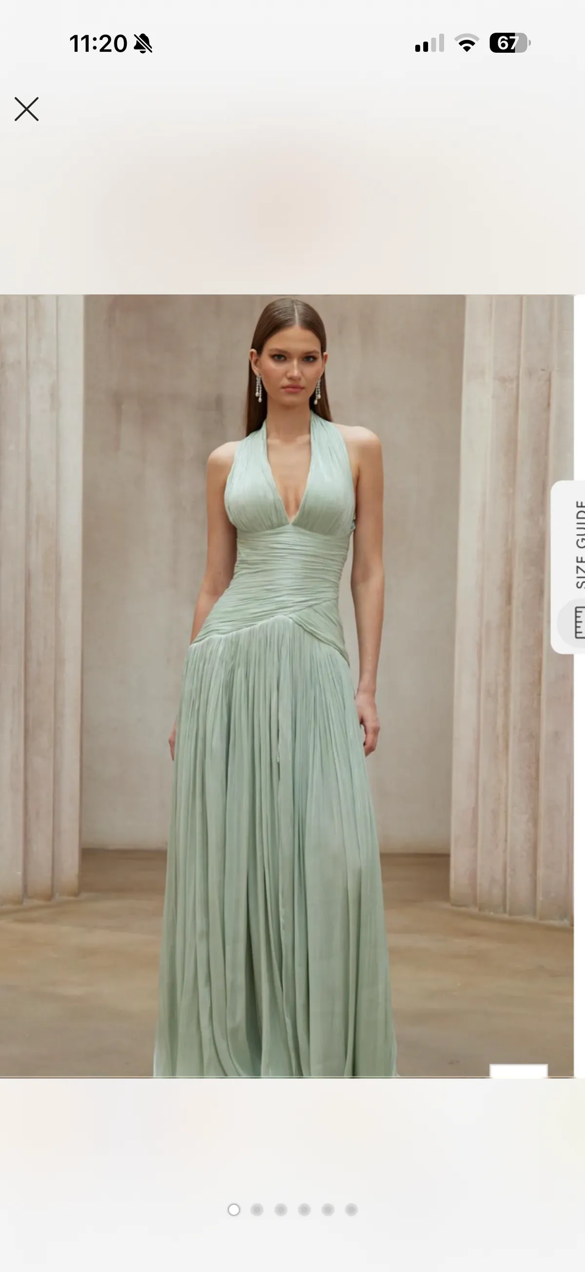 Liridona Hajdari Gown Dress Green Size 10, 12 & 14 by Liridona Hajdari