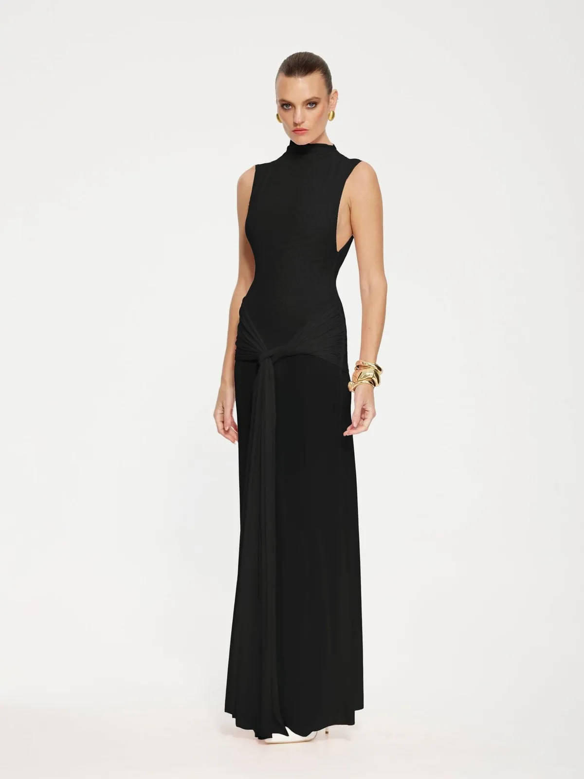 Roza Maxi Dress Black Size 12 by Effie Kats