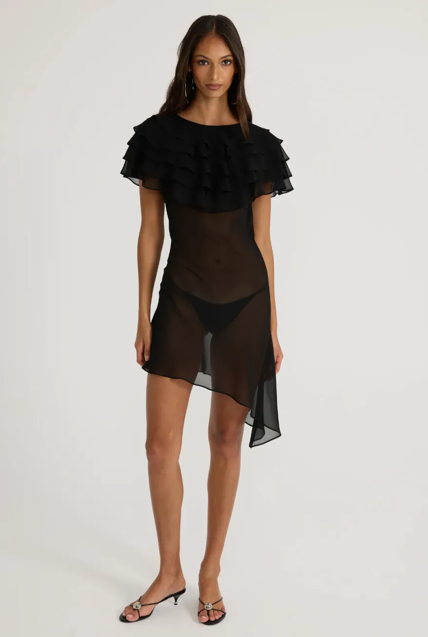 Elizabeth Mini Dress Black Size S / AU 8 by Ance Gria