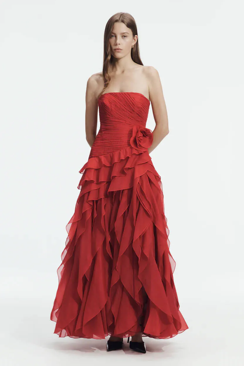 Canyon Gown Dress Scarlet Red Size 6, 8 & 10 by Aje