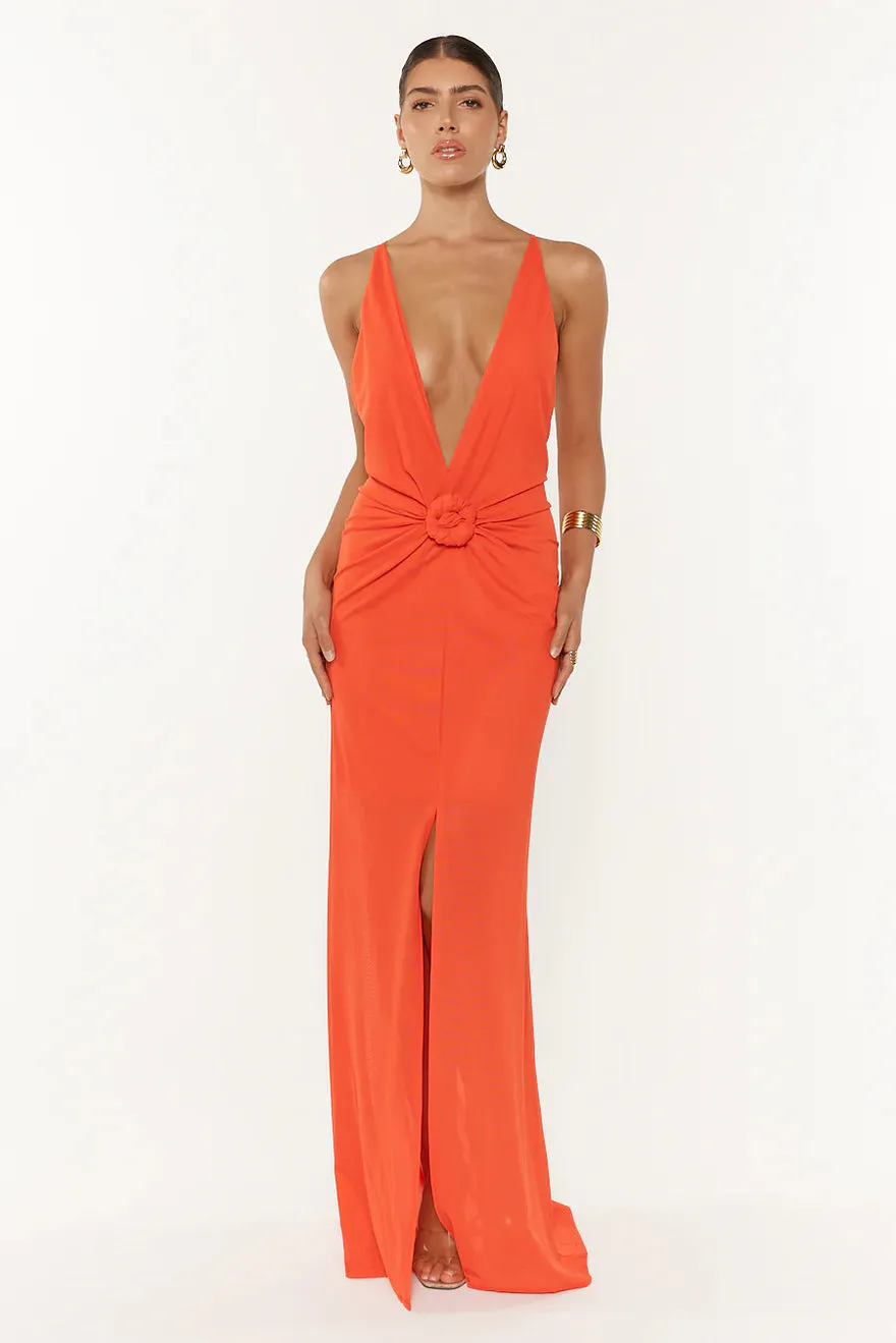 Berlin Dress Tangerine Orange Size L / AU 12 by Jefre Sei