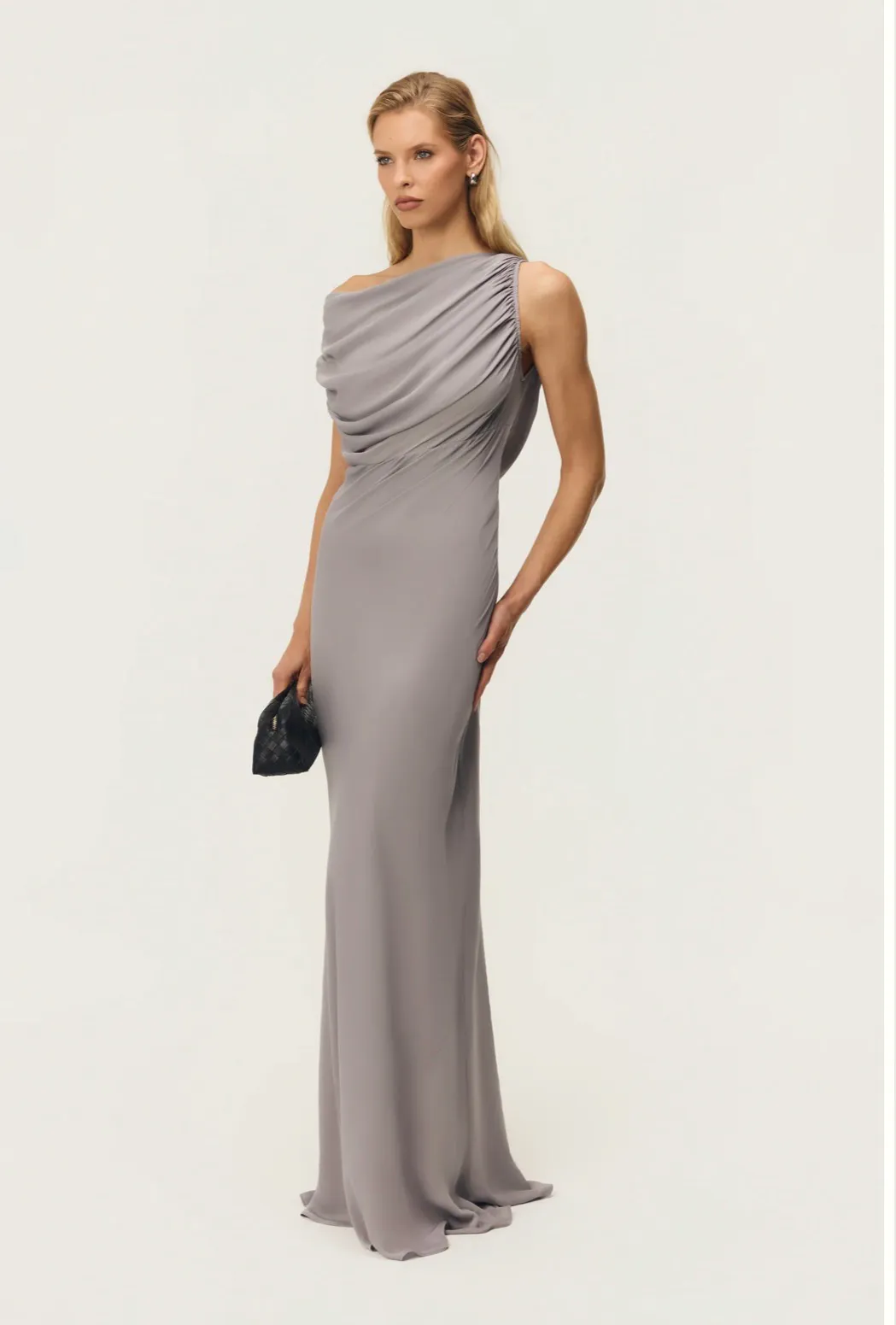 Jordi Dress Moonstone Grey Size S / AU 8 by Arcina Ori