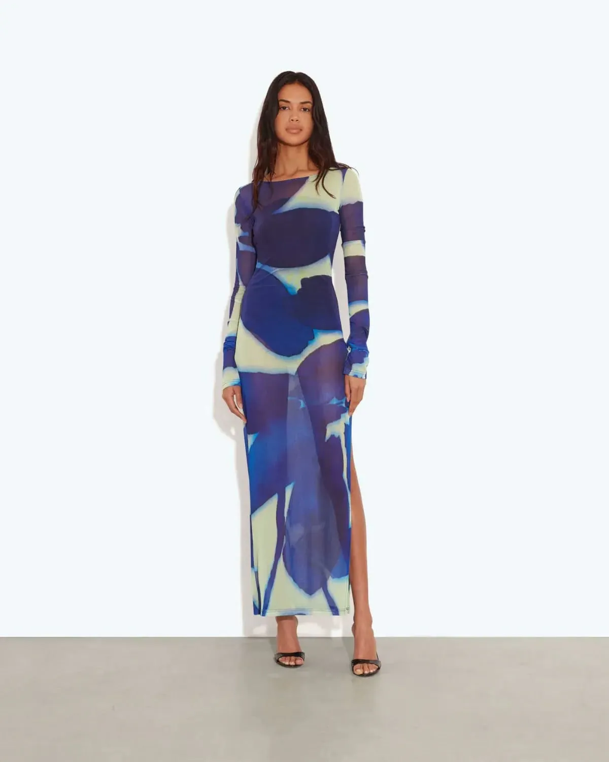 Santino Maxi Dress Floral Blue Size 8 & 10 by Rat & Boa
