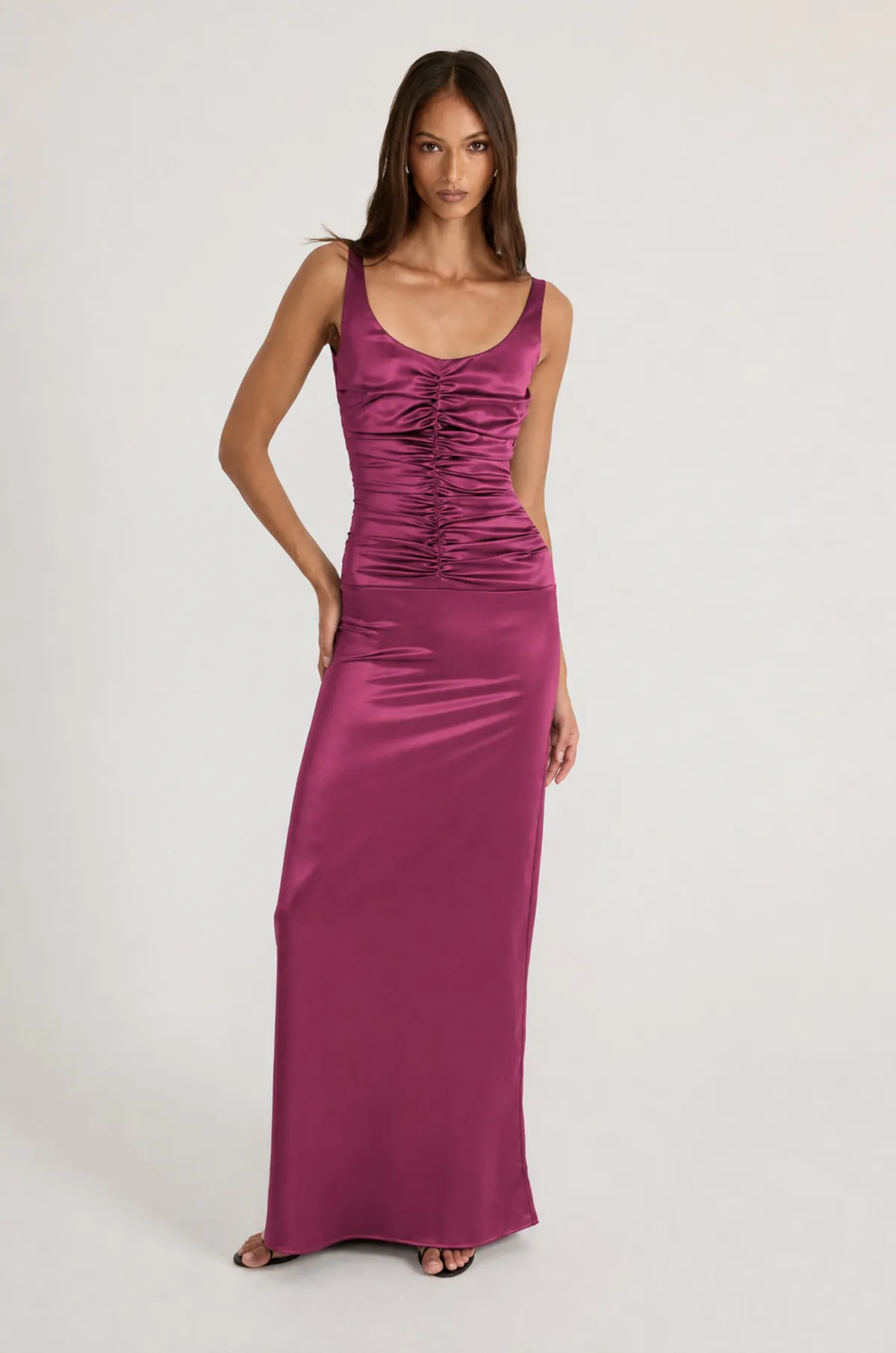 Atlein Gown Dress Plum Purple Size S / AU 8 & M / AU 10 by Ance Gria