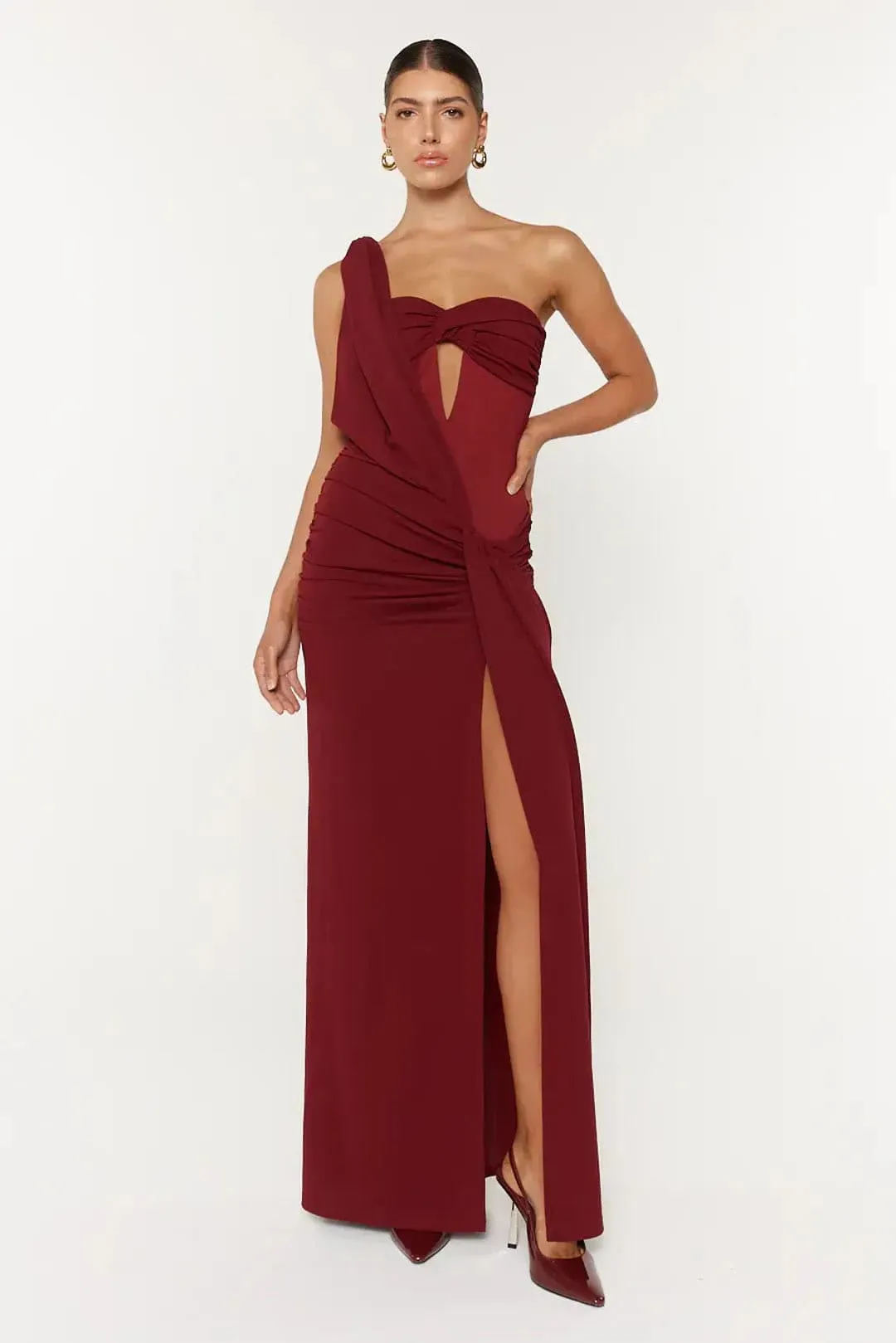 Madeleine Maxi Dress Red Size 6 & 12 by Jefre Sei