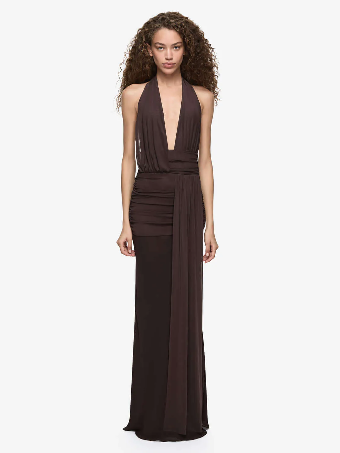 Cassis Dress Chocolate Brown Size 8 by Bec & Bridge