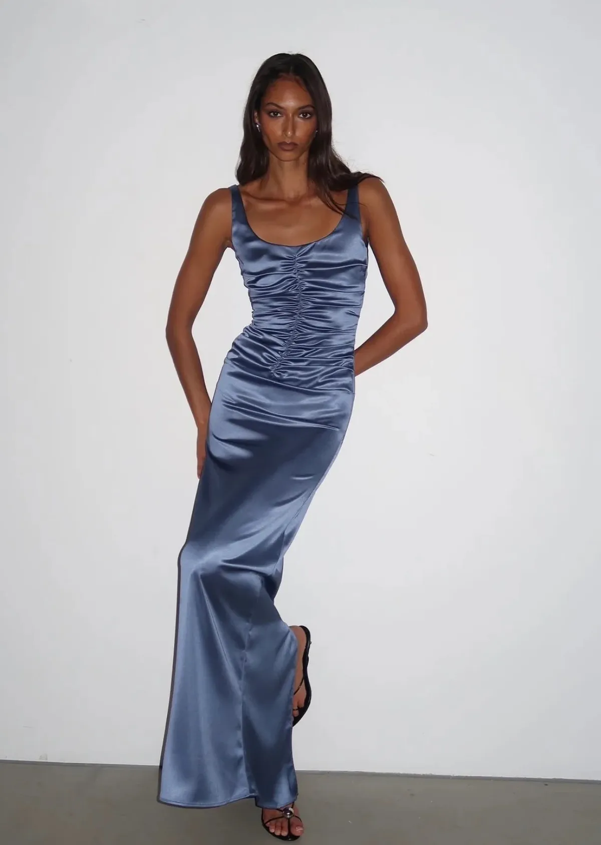 Atlein Gown Maxi Dress Blue Size XS / AU 6 & S / AU 8 by Ance Gria