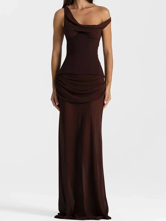 Cadence Gown Dress Espresso Brown Size 0 / AU 6 by Natalie Rolt