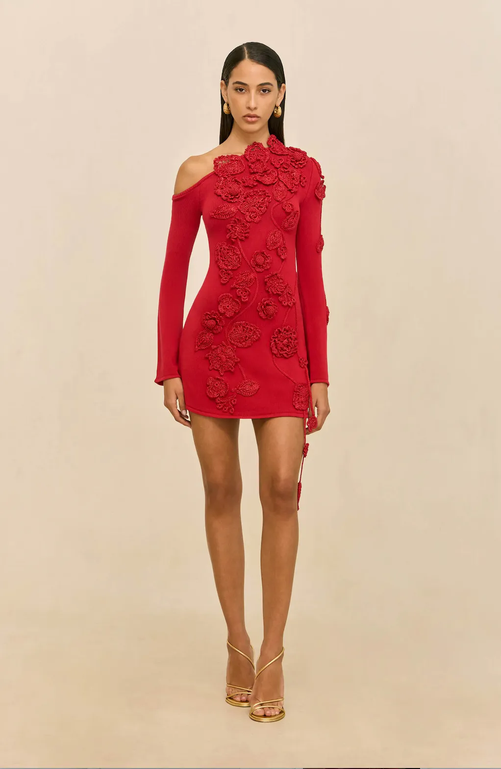 Kaela Knit Mini Dress Merlot Red Size 8 by Cult Gaia