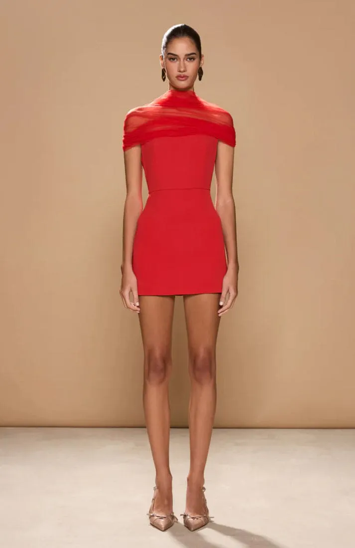 Lola Mini Dress Sorento Red Size 8 by Sonya Moda
