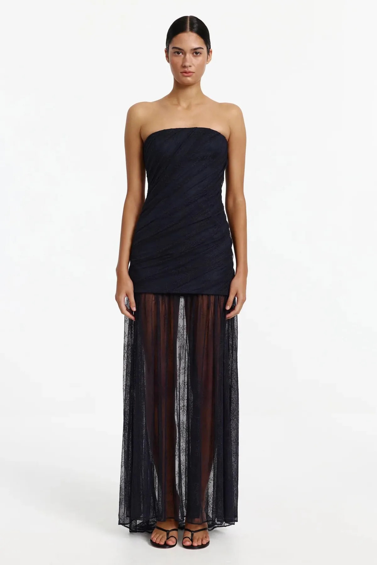 Kamryn Strapless Gown Maxi Dress Black Size 8 & 10 by Significant Other
