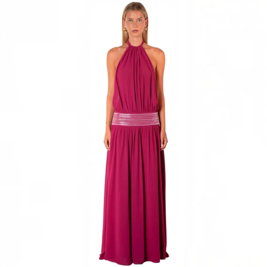 Delphine Maxi Dress Ruby Pink Size S / AU 8 by I Am Delilah