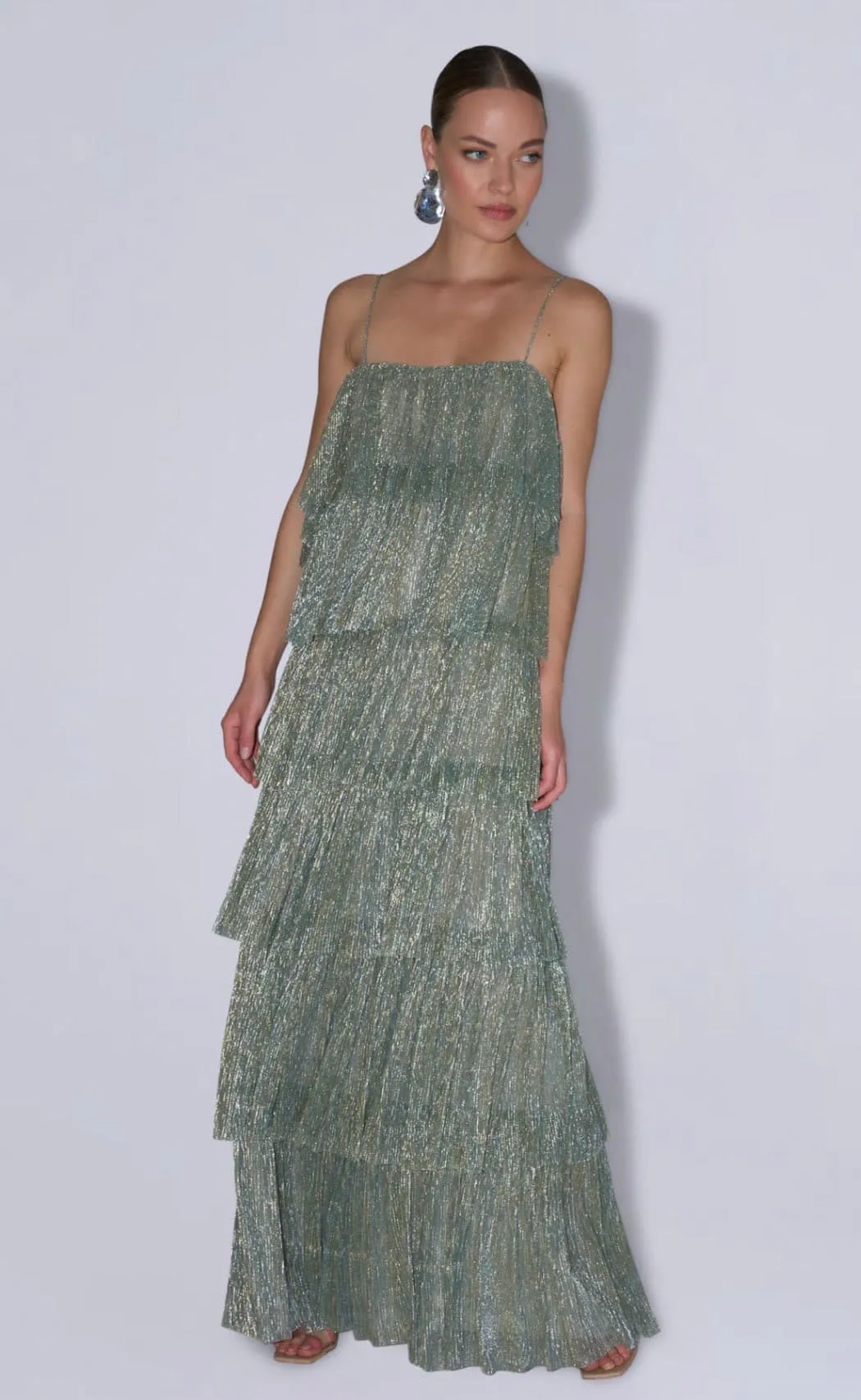 Hera Gown Dress Garden Moonlight Green Size 8 & 12 by L'IDEE