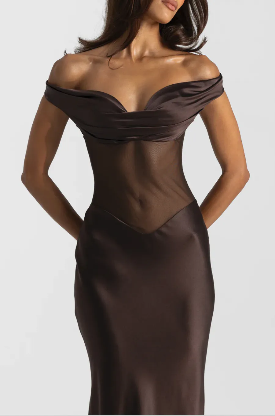 Gwenyth Maxi Gown Dress Brown Size 0 / AU 6 by Natalie Rolt