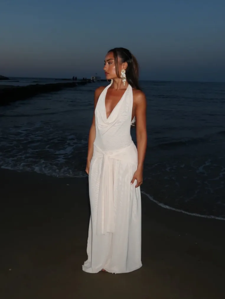 Yosei Maxi Dress White Size S / AU 8 by Lulu Souza