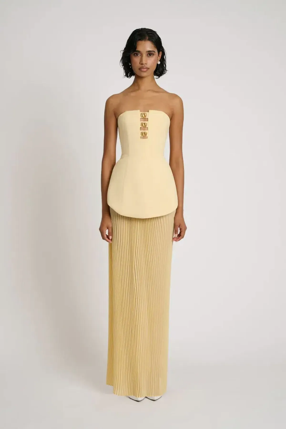 Leo Maxi Dress Yellow Size 6, 8, 10 & 12 by Eliya The Label