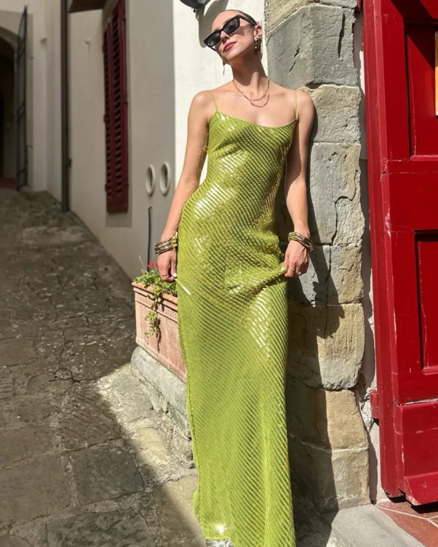 Gina Maxi Dress Green Size S / AU 8 by Rat & Boa