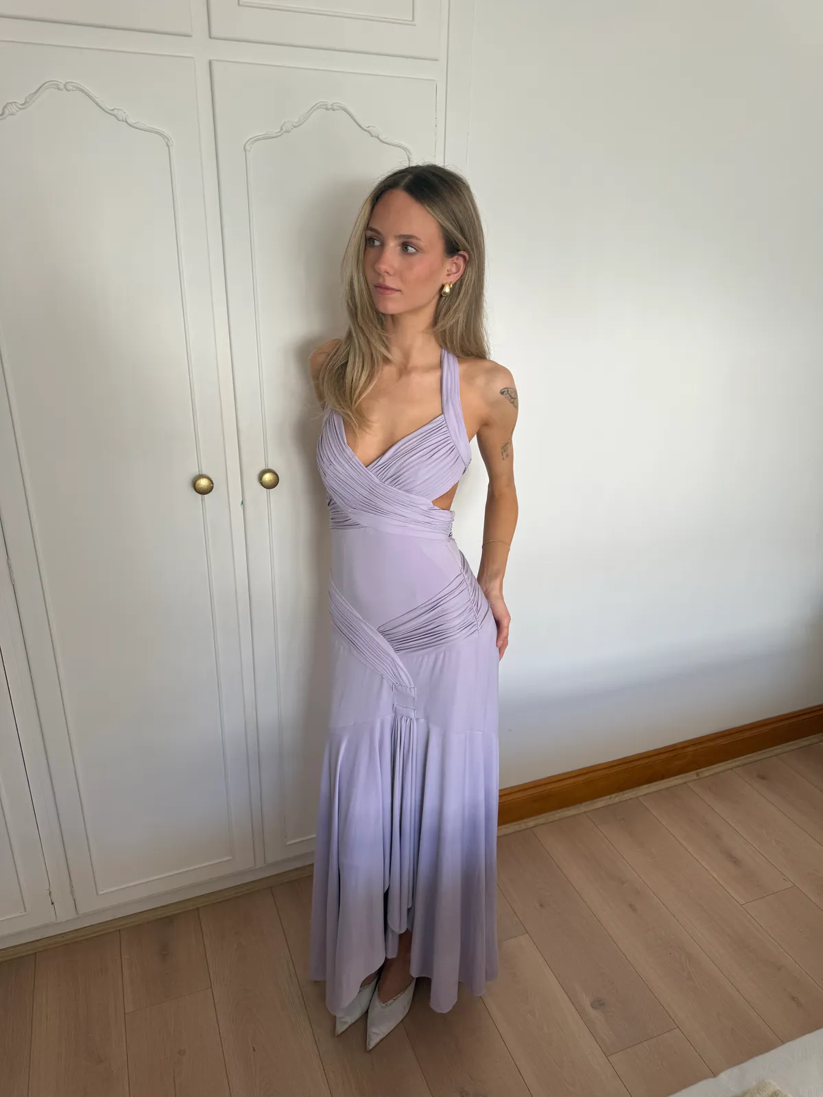 Vintage Carmela Maxi Dress Purple Size 6 by Jovani