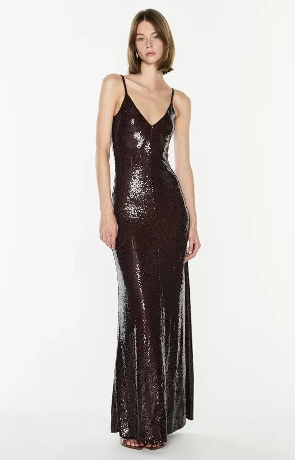 Dream Maker Slip Maxi Dress Espresso Brown Size 6, 8, 10 & 12 by Manning Cartell