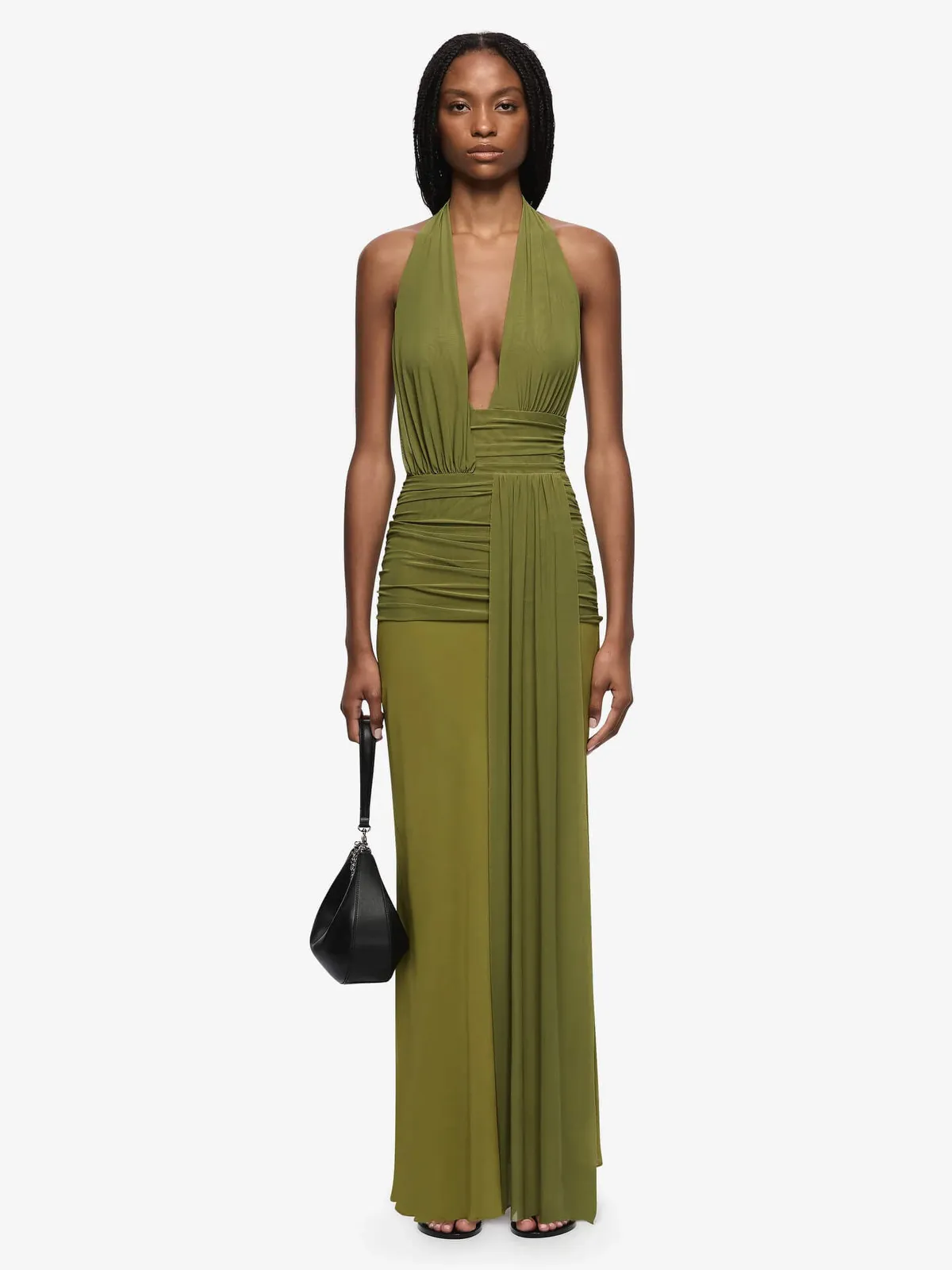 Cassis Drape Maxi Dress Fern Green Size 6, 8, 10, 12 & 14 by Bec & Bridge