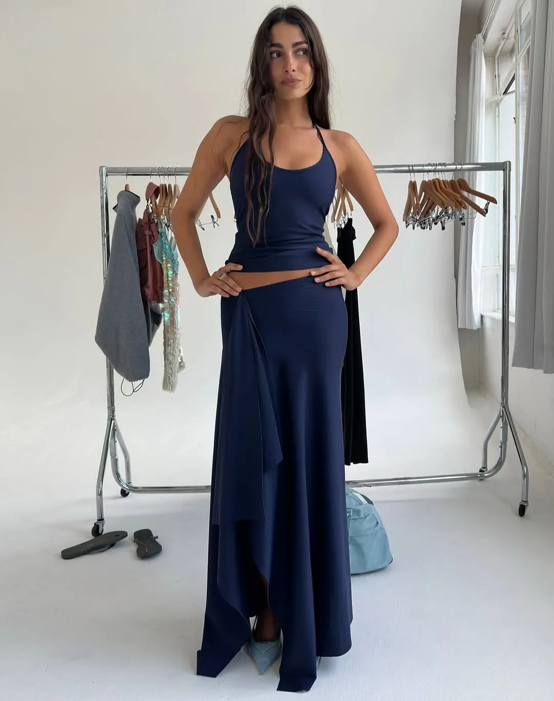 Jemima Halter Top & Maxi Skirt Set Navy Size S / AU 8 by Mr Winston: image 1 of 1