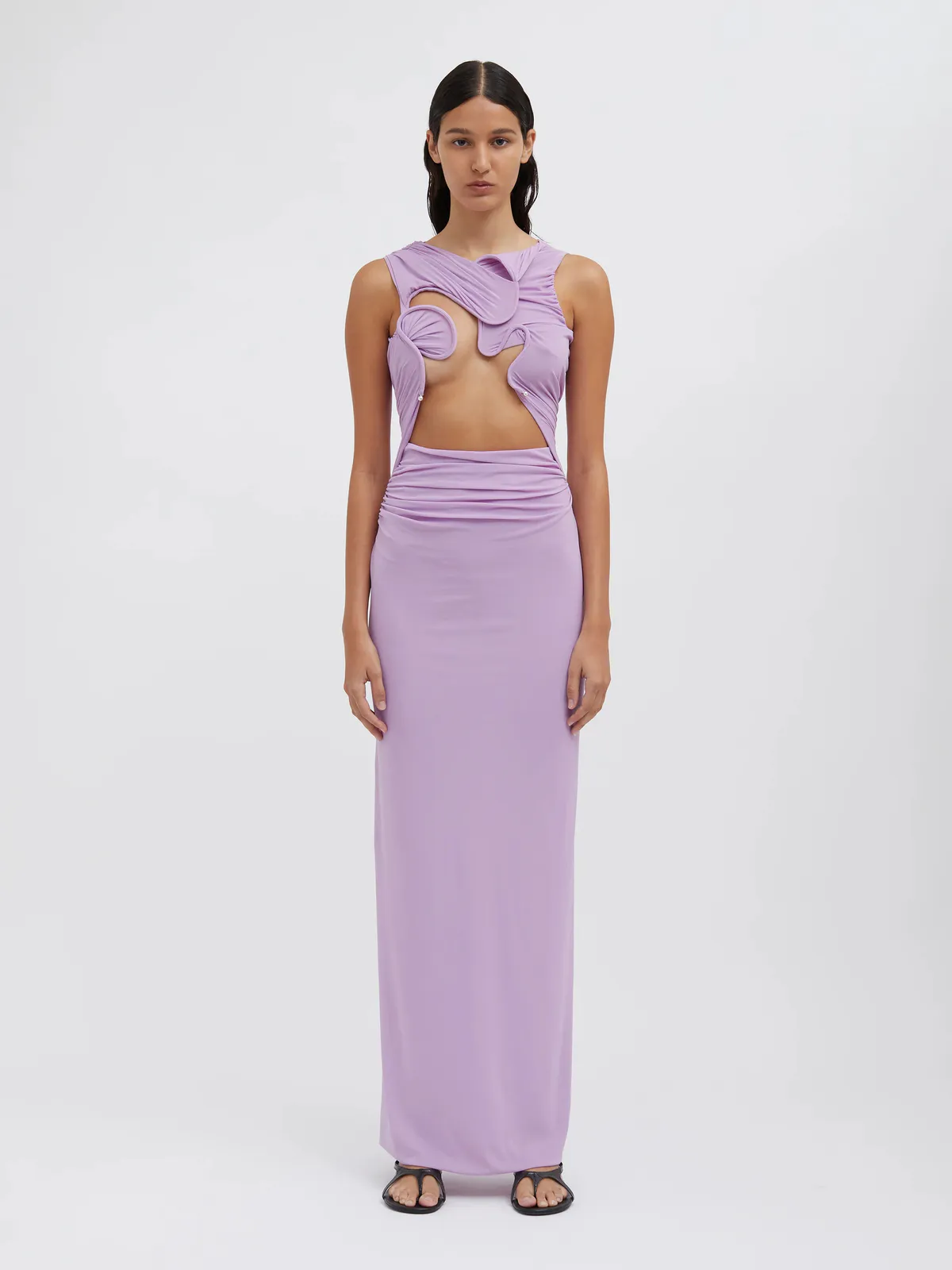 Venus Tank Maxi Dress Lilac Purple Size 6 by Christopher Esber
