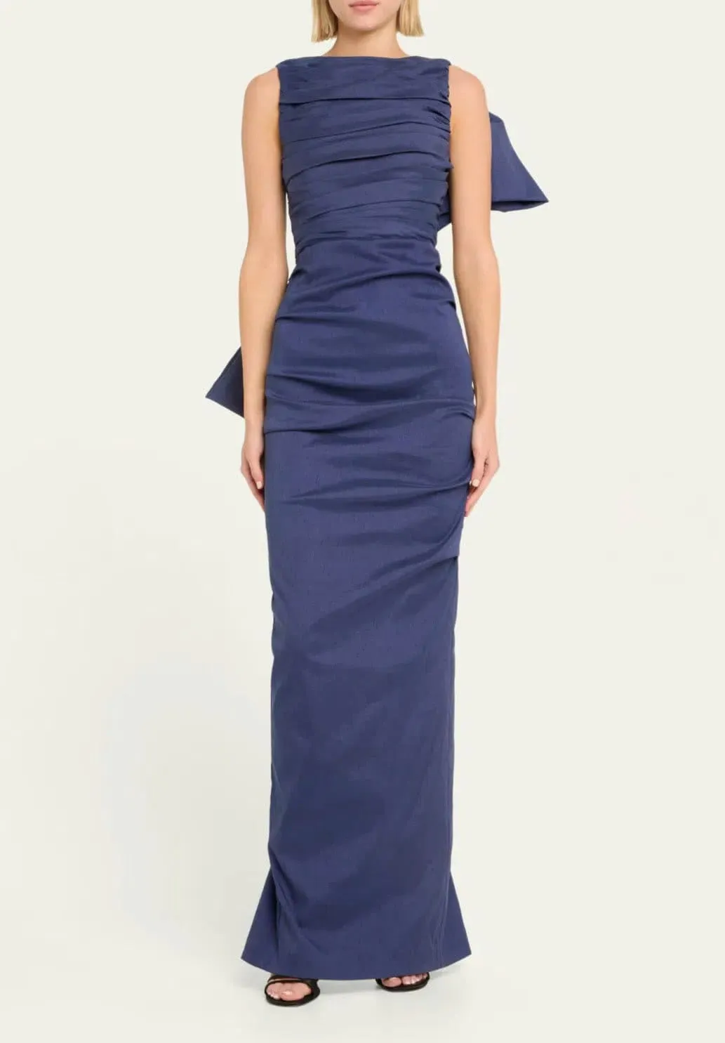 Zora Gown Maxi Dress Navy Blue Size 3 / AU 12 by Rachel Gilbert