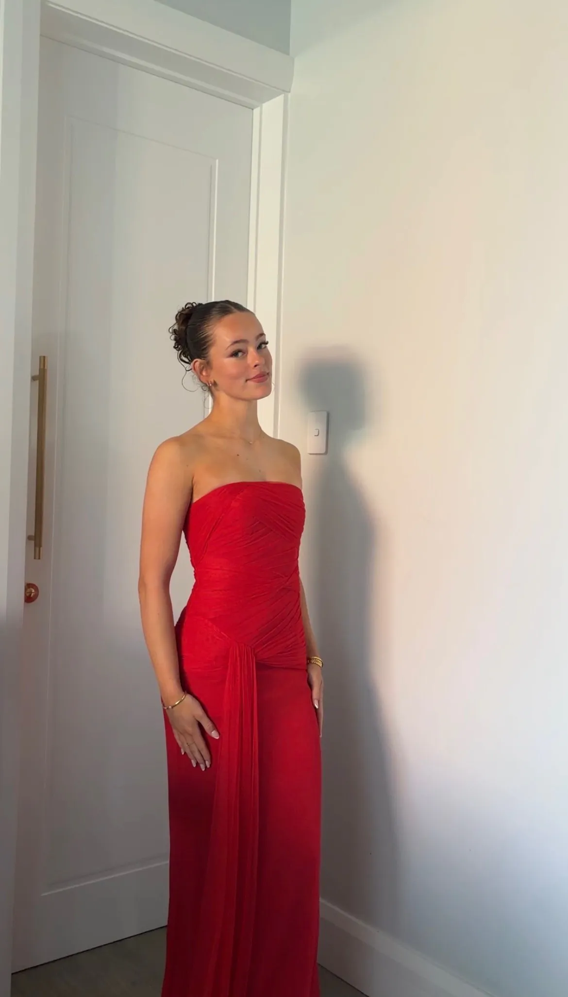 Paloma Maxi Dress Red Size 6, 8 & 10 by Vera Wang