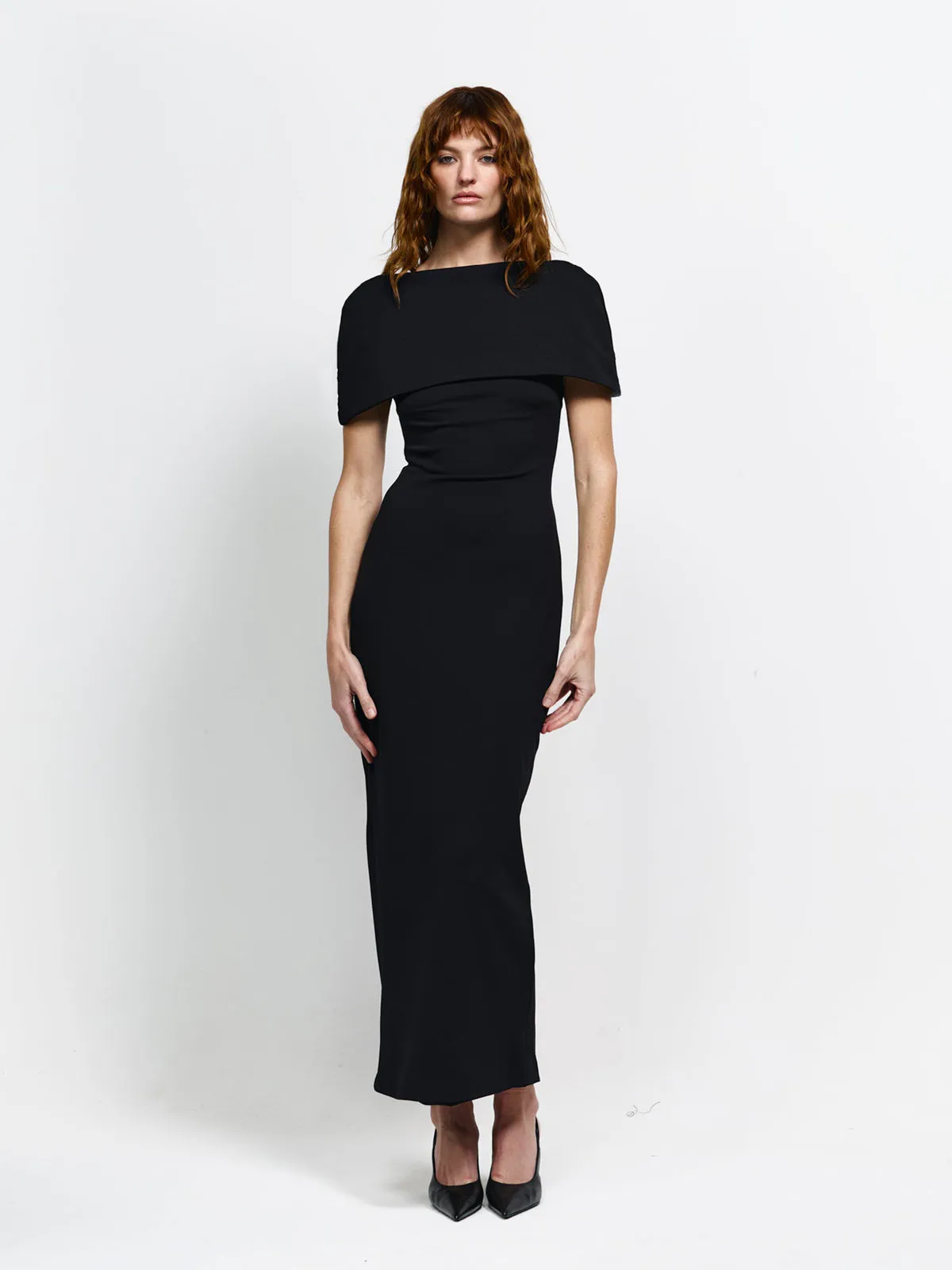 Calia Midi Dress Black Size S / AU 8 & L / AU 12 by Effie Kats
